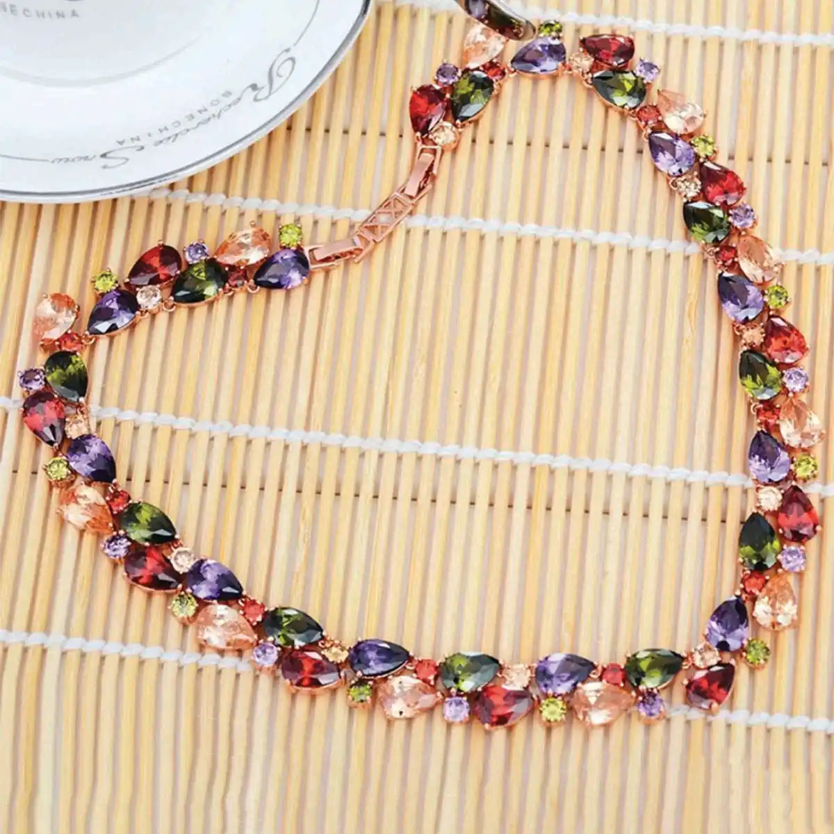 Aaa Swiss Zircon Necklace Jewellery For Women And Girls - Image 2