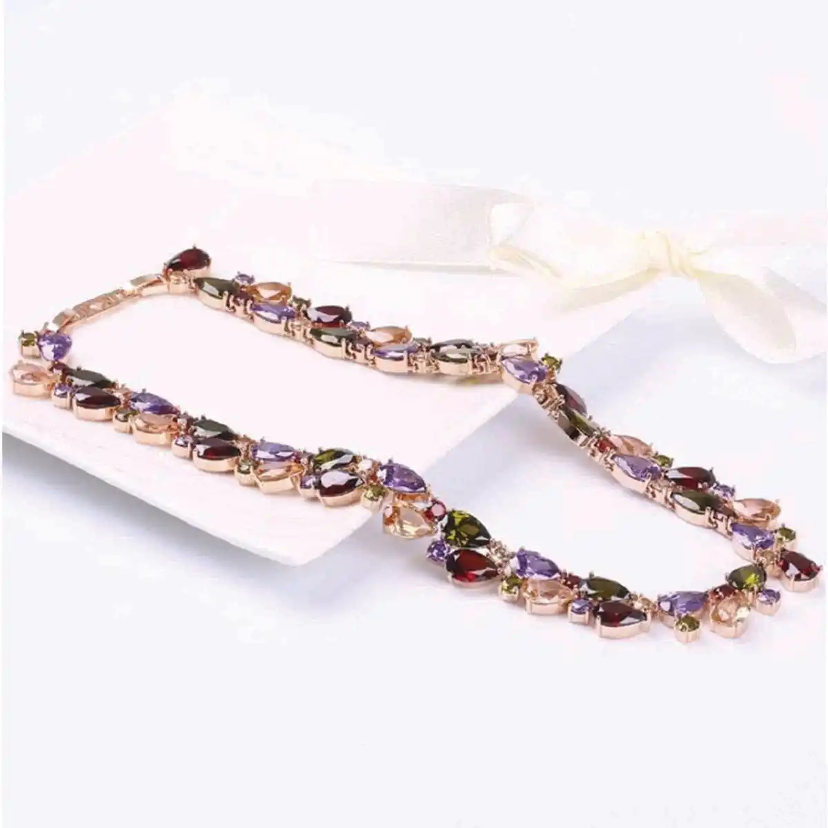 Aaa Swiss Zircon Necklace Jewellery For Women And Girls - Image 3
