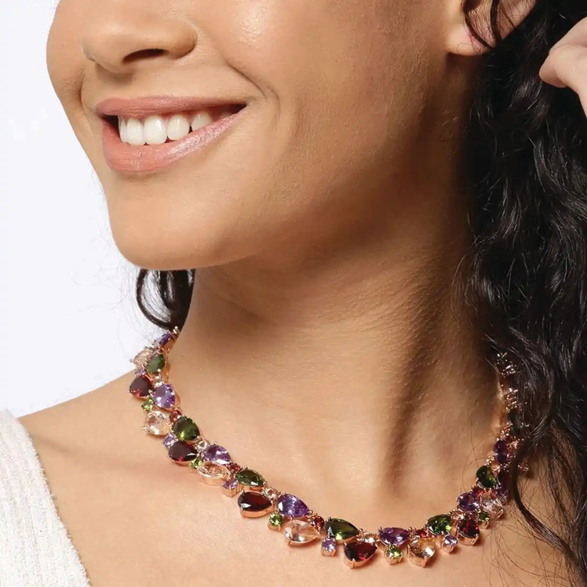 Aaa Swiss Zircon Necklace Jewellery For Women And Girls - Image 5