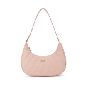 Synthetic Leather Women's Handbag - Pink